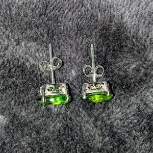 Sterling Silver Earrings with Peridot